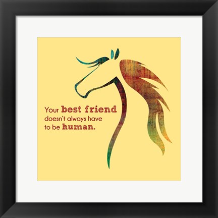 Framed Horse Quote 10 Print