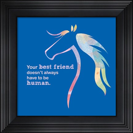 Framed Horse Quote 11 Print