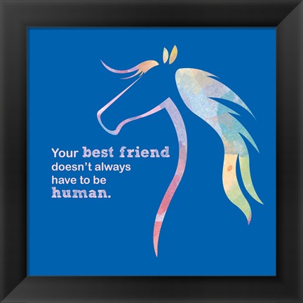 Framed Horse Quote 11 Print