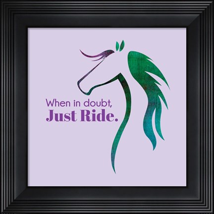 Framed Horse Quote 12 Print