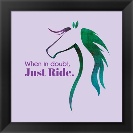 Framed Horse Quote 12 Print