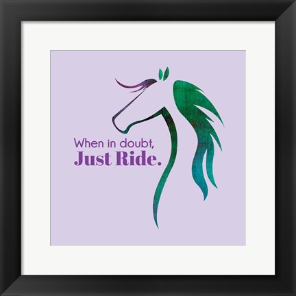 Framed Horse Quote 12 Print