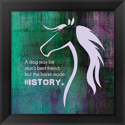 Framed Horse Quote 13 Print