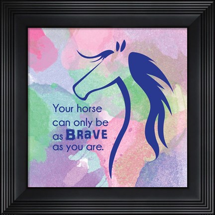 Framed Horse Quote 14 Print