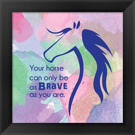 Framed Horse Quote 14 Print