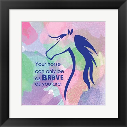 Framed Horse Quote 14 Print