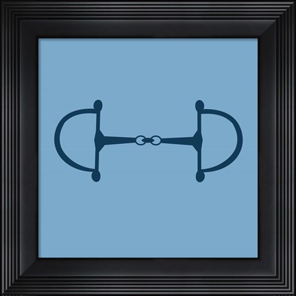 Framed Horse Bit - Blue Print