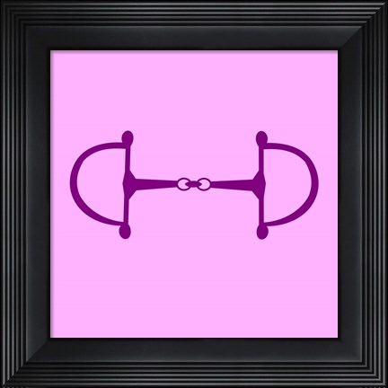 Framed Horse Bit - Pink Print