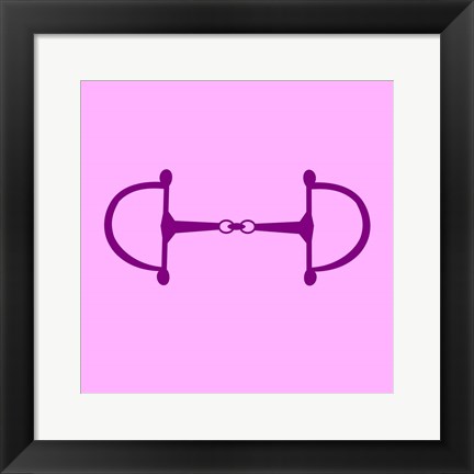 Framed Horse Bit - Pink Print