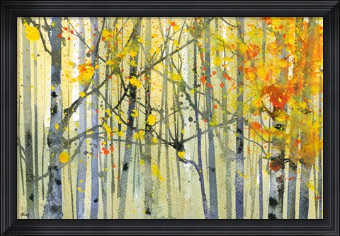 Framed Autumn Birches Print