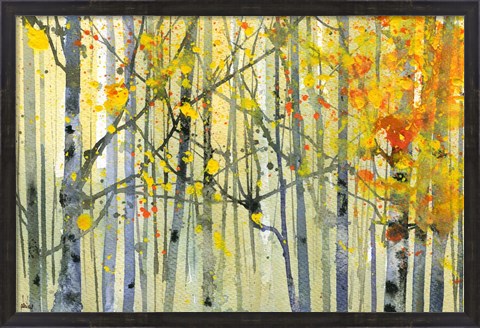 Framed Autumn Birches Print