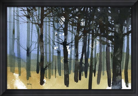 Framed Tangle Knot Wood Print