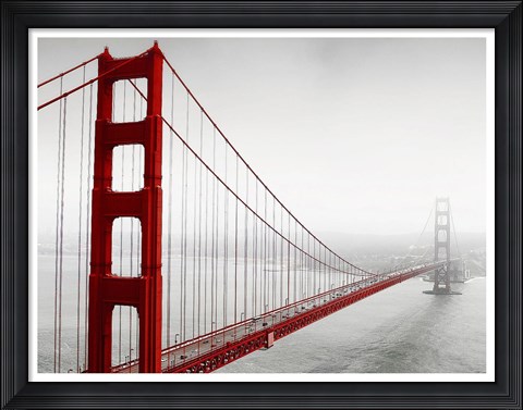 Framed Red Bridge Print