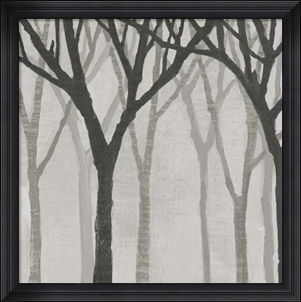 Framed Spring Trees Greystone I Print