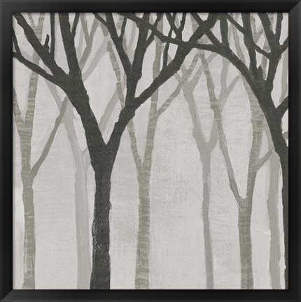 Framed Spring Trees Greystone I Print