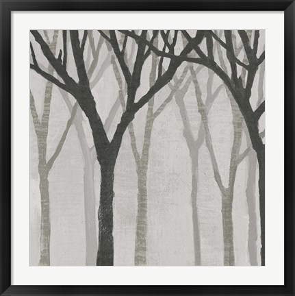Framed Spring Trees Greystone I Print