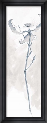 Framed Solitary Dogwood IV Gray Print