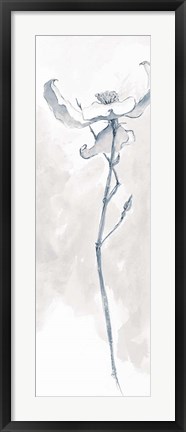 Framed Solitary Dogwood IV Gray Print