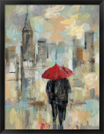 Framed Rain in the City I Print