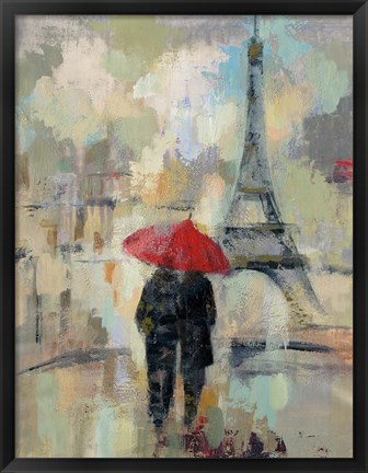 Framed Rain in the City II Print