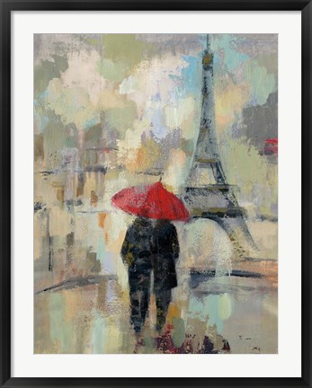 Framed Rain in the City II Print