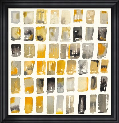 Framed City Windows I Print