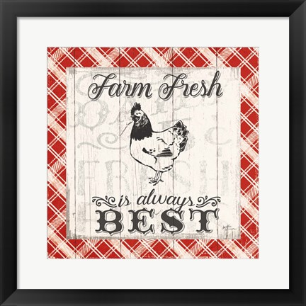 Framed Farmers Market III Print
