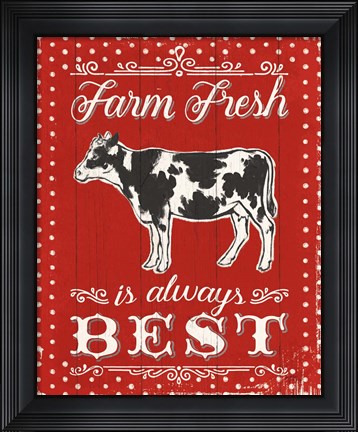 Framed Farmers Market VII Print