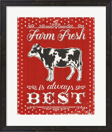 Framed Farmers Market VII Print