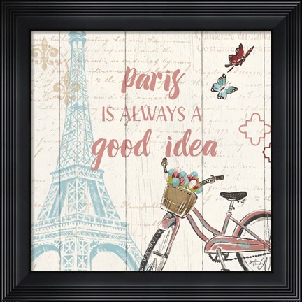 Framed Paris Tour IV Print