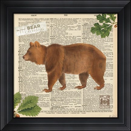 Framed Lodge Collage II Print