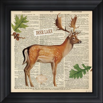 Framed Lodge Collage III Print