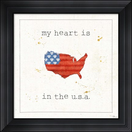 Framed USA Cuties II Print