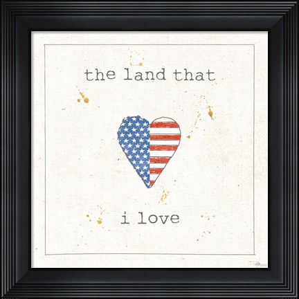 Framed USA Cuties III Print