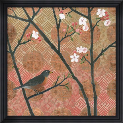 Framed Cherry Blossoms II Print
