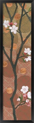 Framed Cherry Blossoms Panel I Crop Print