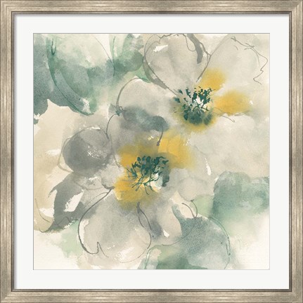Framed Silver Quince I Print