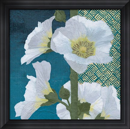 Framed Soft Evening II indigo Print