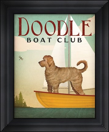 Framed Doodle Sail Print