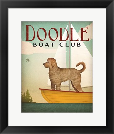 Framed Doodle Sail Print