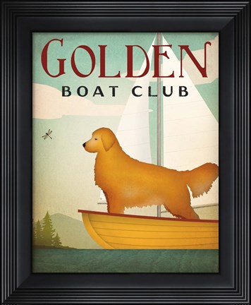 Framed Golden Sail Print