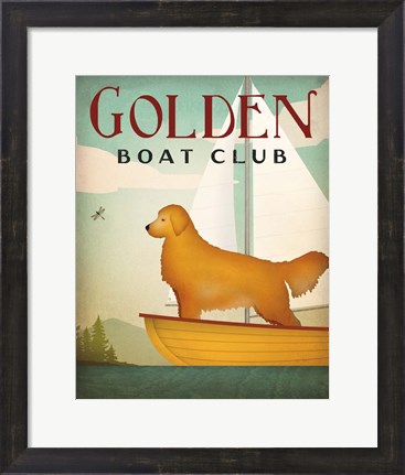 Framed Golden Sail Print