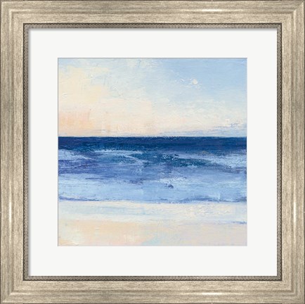 Framed True Blue Ocean II Print