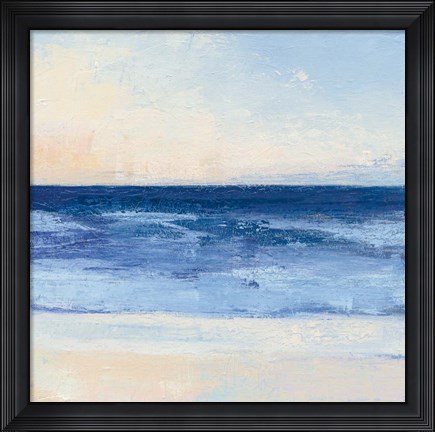 Framed True Blue Ocean II Print