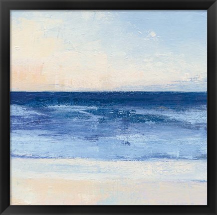 Framed True Blue Ocean II Print