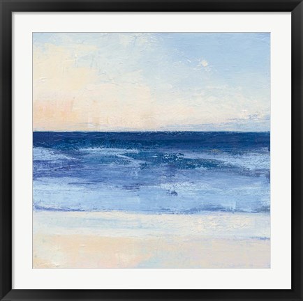 Framed True Blue Ocean II Print