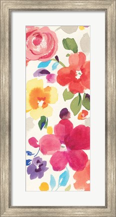 Framed Popping Florals II Print