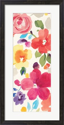 Framed Popping Florals II Print
