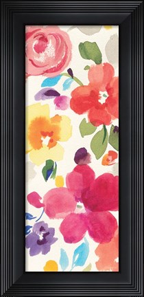 Framed Popping Florals II Print
