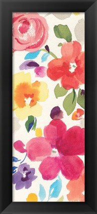 Framed Popping Florals II Print